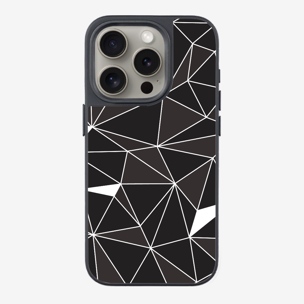 Black & White Polygon Phone Case