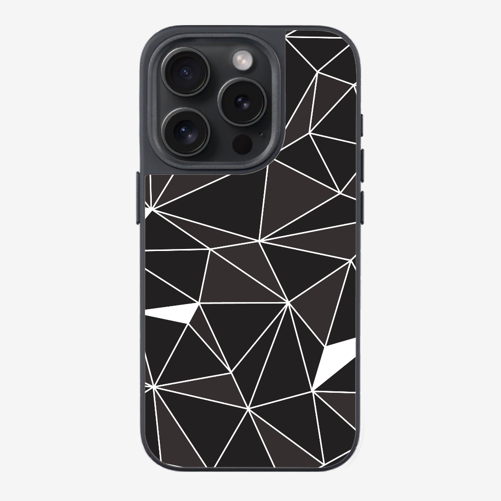 Black & White Polygon Phone Case