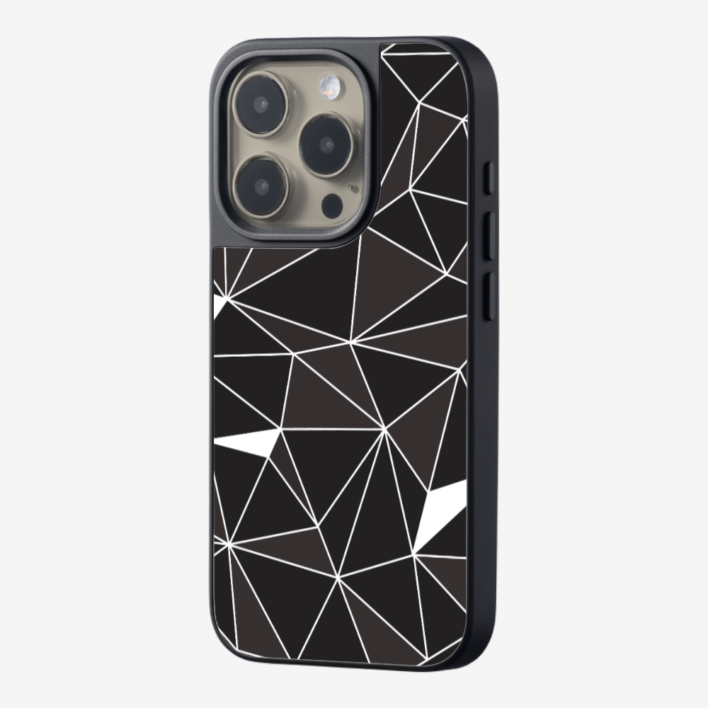 Black & White Polygon Phone Case