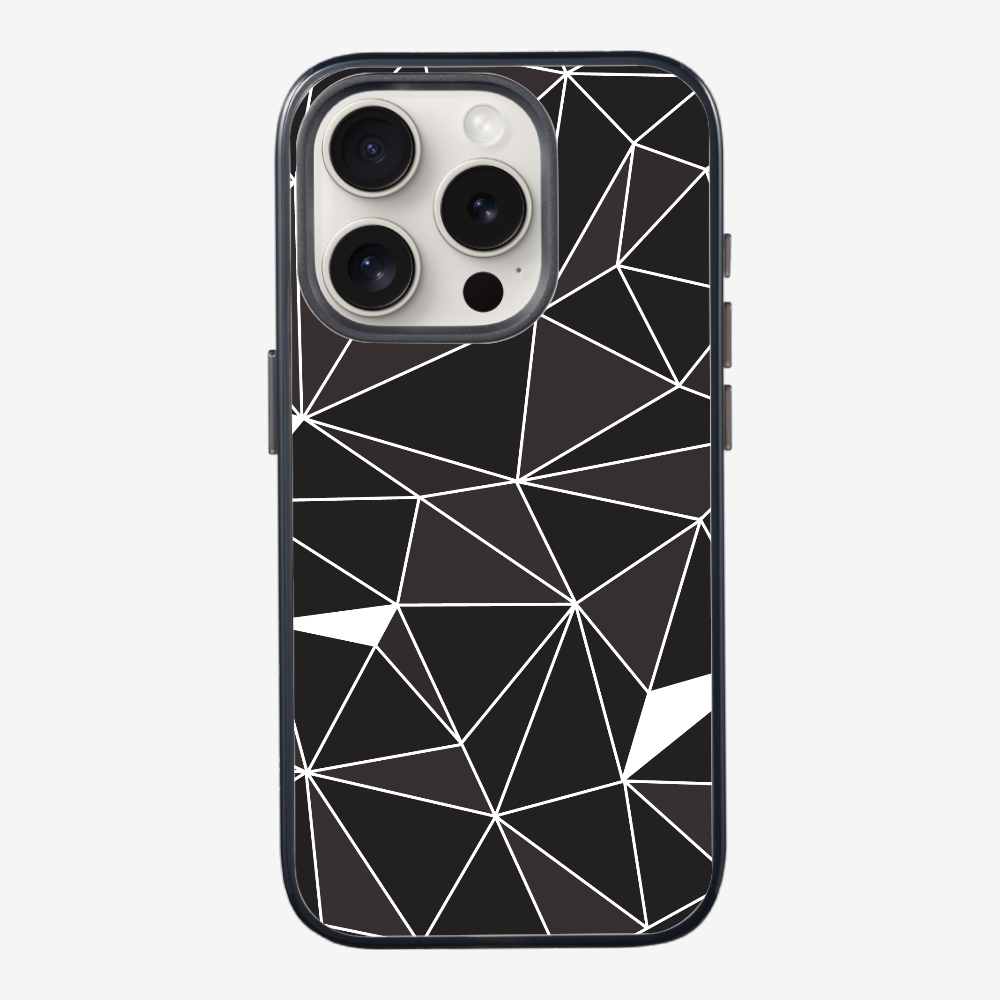 Black & White Polygon Phone Case