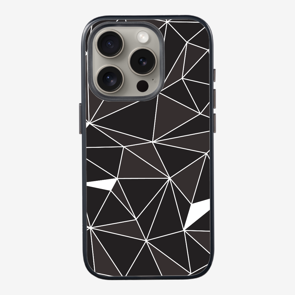 Black & White Polygon Phone Case