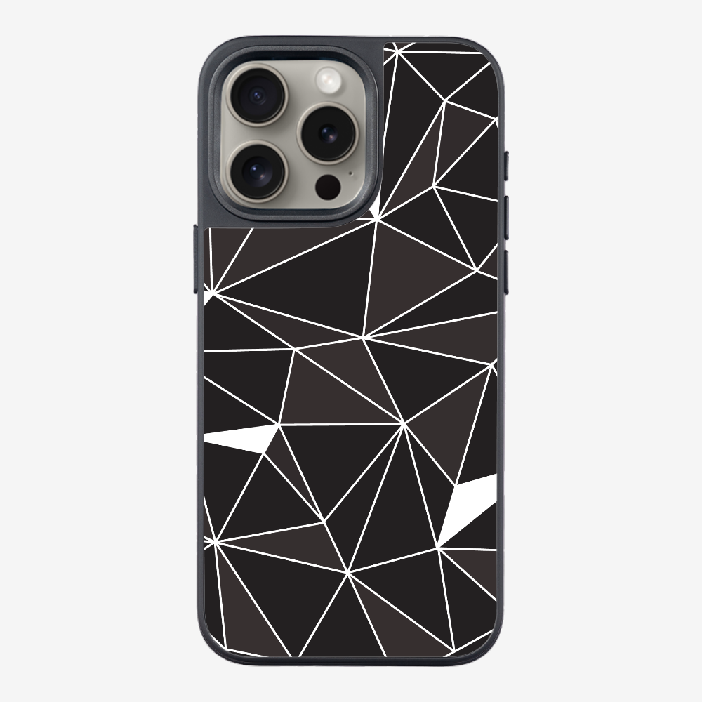 Black & White Polygon Phone Case