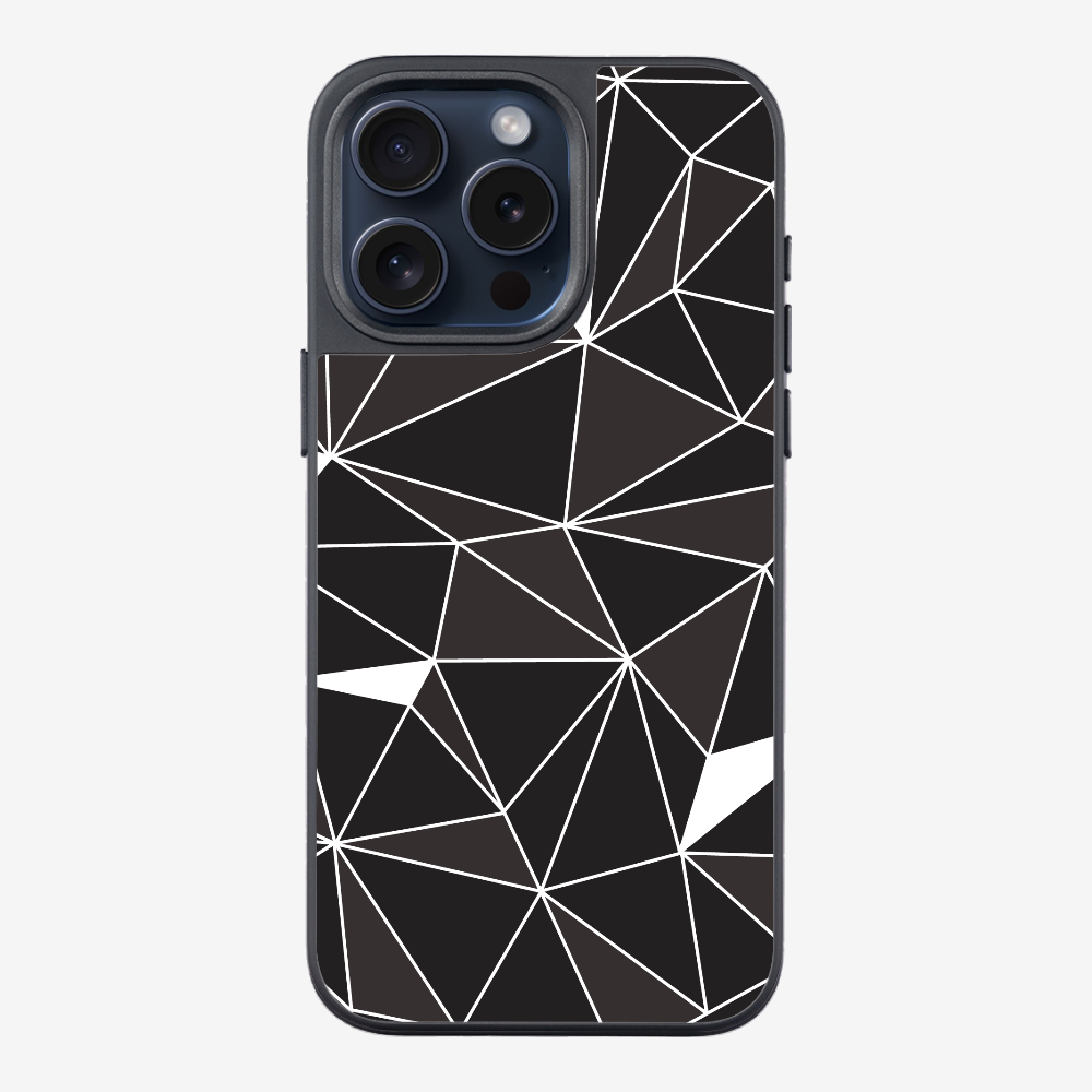 Black & White Polygon Phone Case