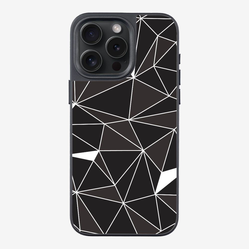 Black & White Polygon Phone Case