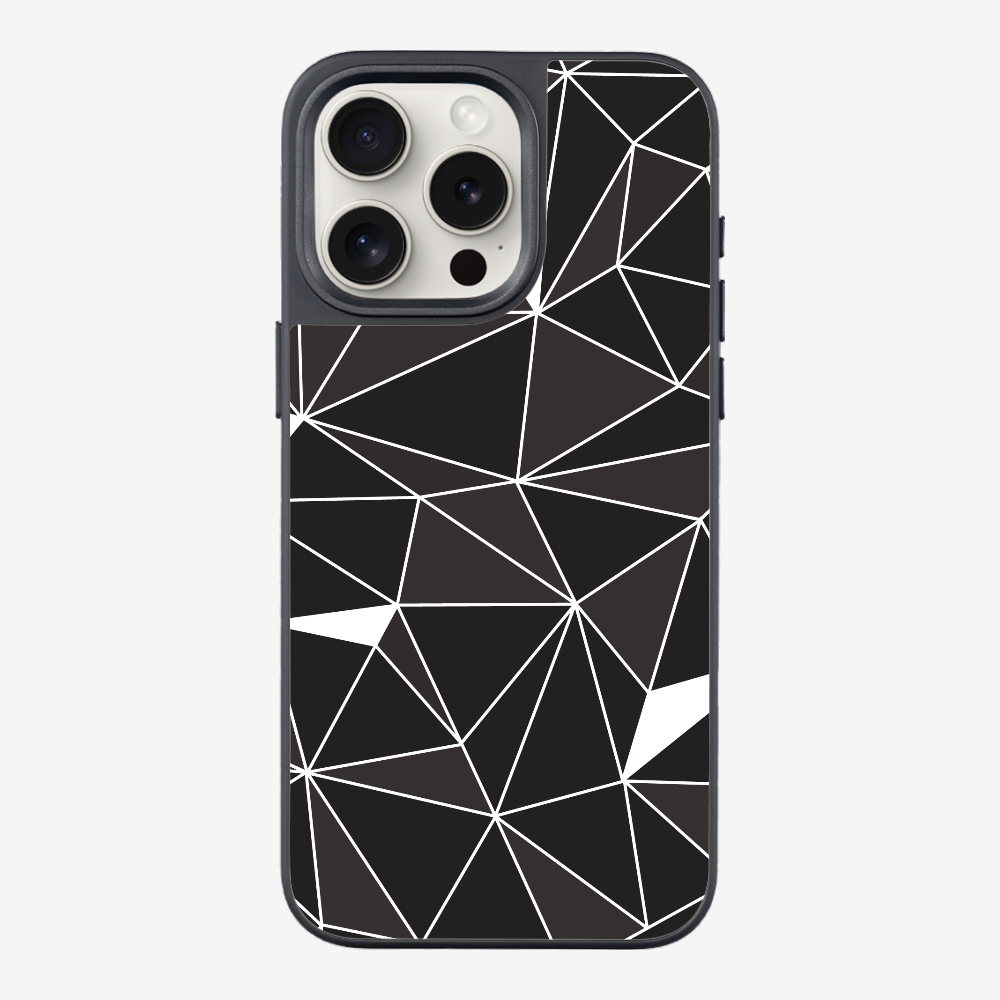 Black & White Polygon Phone Case