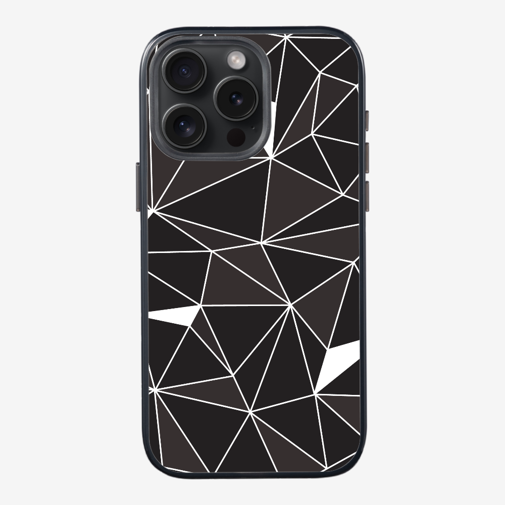 Black & White Polygon Phone Case