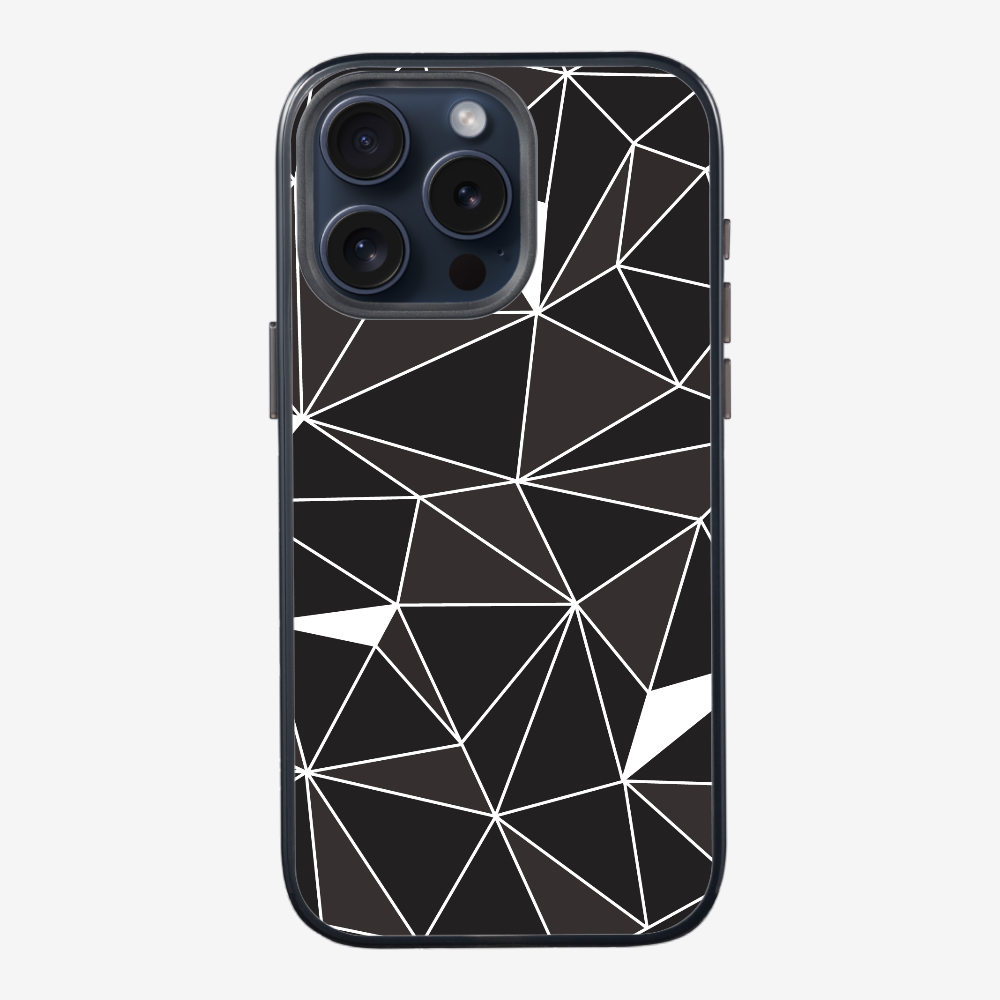 Black & White Polygon Phone Case