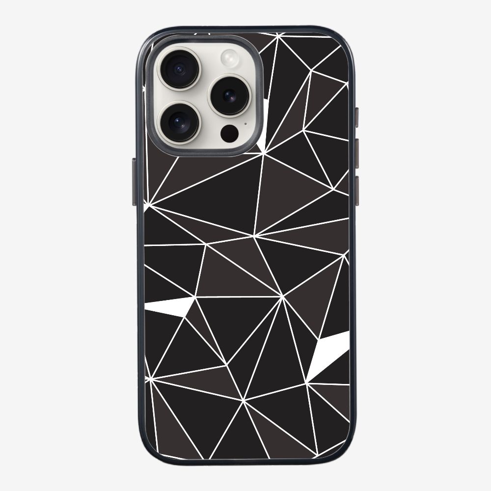 Black & White Polygon Phone Case