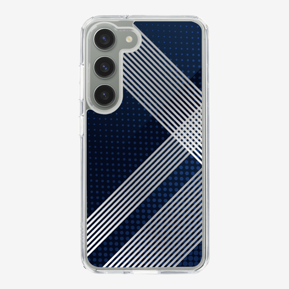 White Stripes Diagonal Phone Case