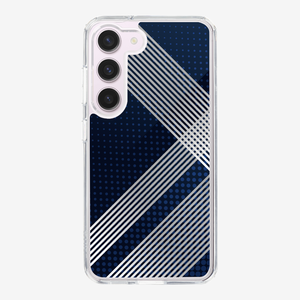 White Stripes Diagonal Phone Case