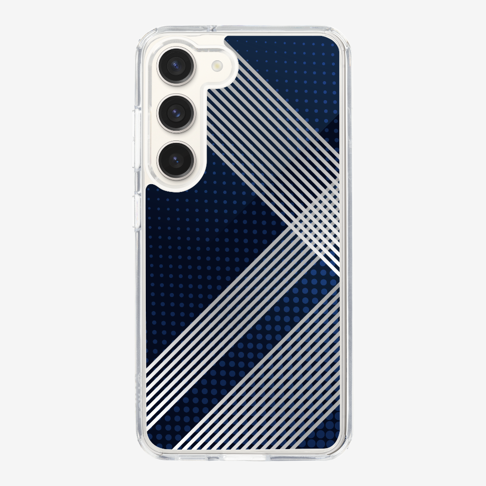 White Stripes Diagonal Phone Case