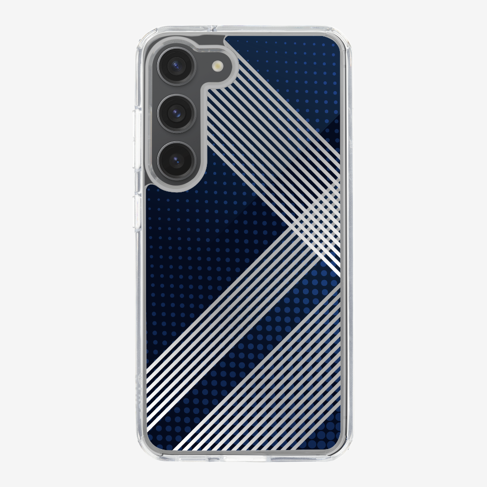 White Stripes Diagonal Phone Case