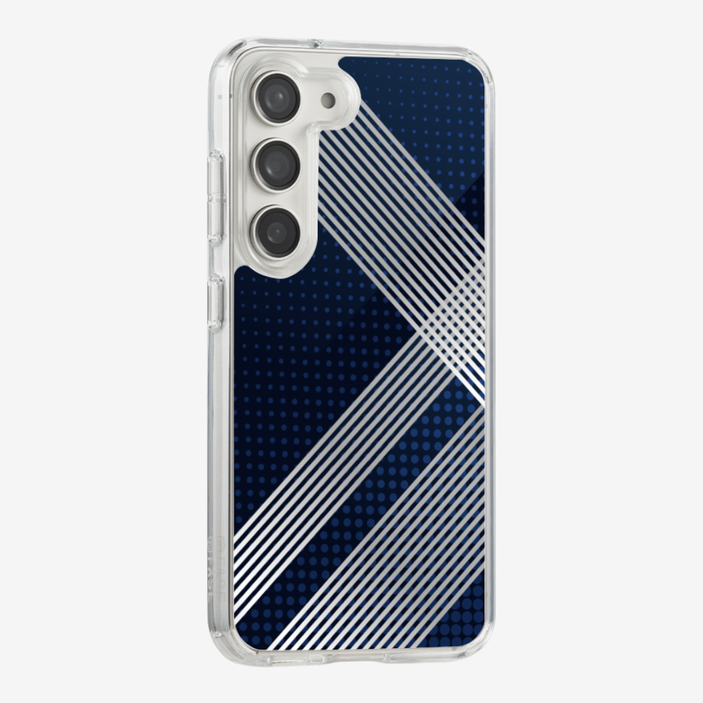 White Stripes Diagonal Phone Case