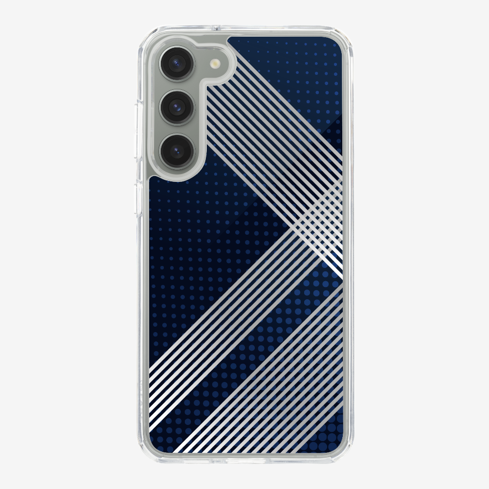 White Stripes Diagonal Phone Case