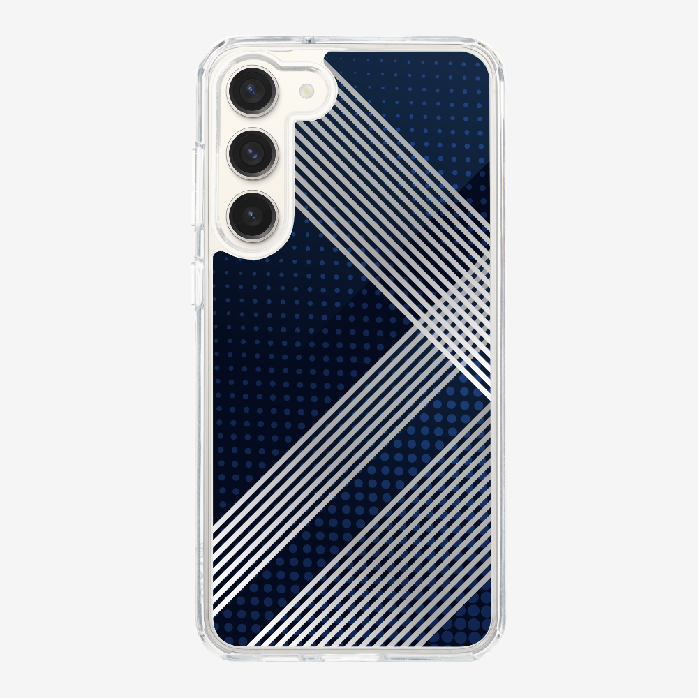 White Stripes Diagonal Phone Case