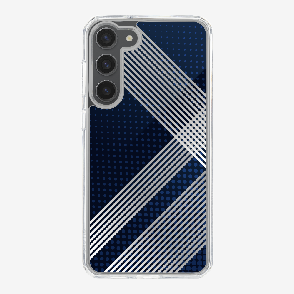 White Stripes Diagonal Phone Case