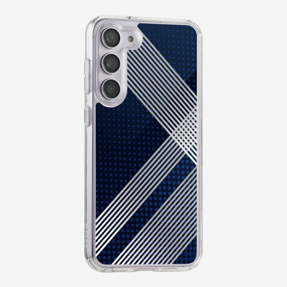 White Stripes Diagonal Phone Case