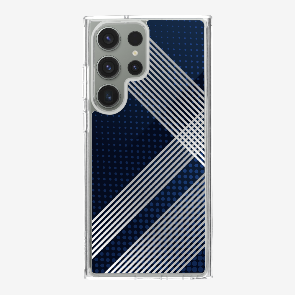 White Stripes Diagonal Phone Case