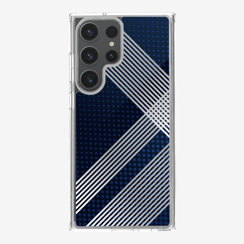 White Stripes Diagonal Phone Case