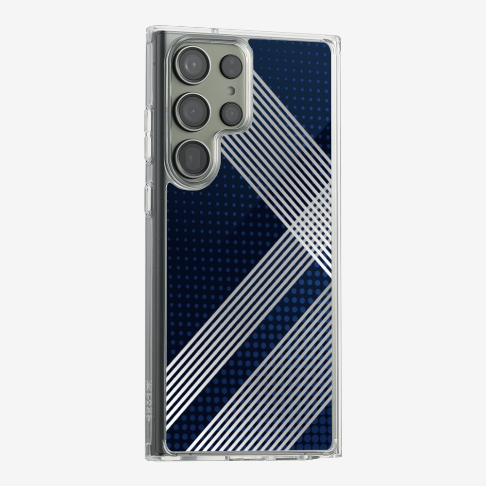 White Stripes Diagonal Phone Case