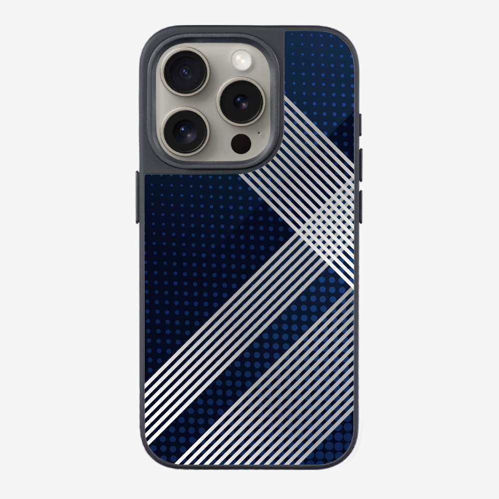 White Stripes Diagonal Phone Case