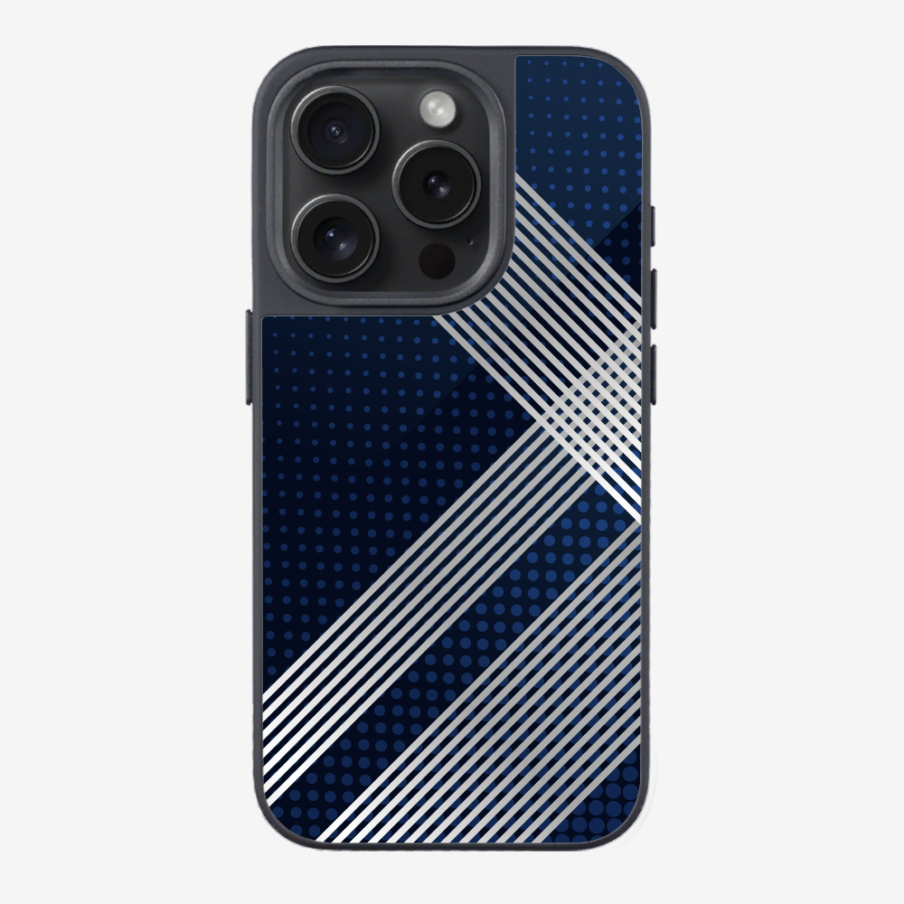 White Stripes Diagonal Phone Case