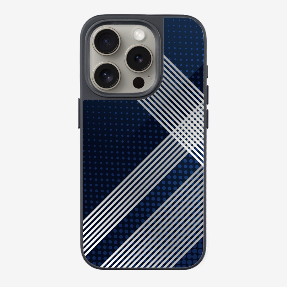 White Stripes Diagonal Phone Case