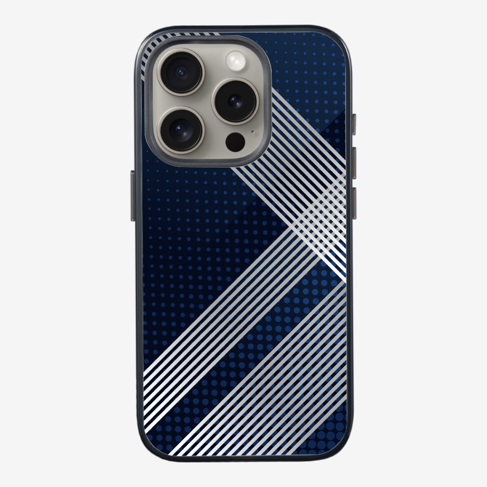 White Stripes Diagonal Phone Case