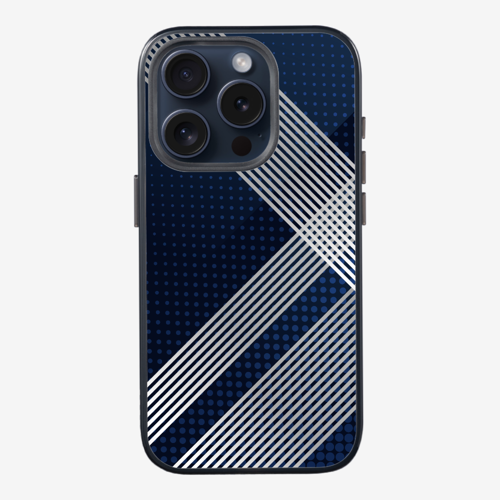 White Stripes Diagonal Phone Case