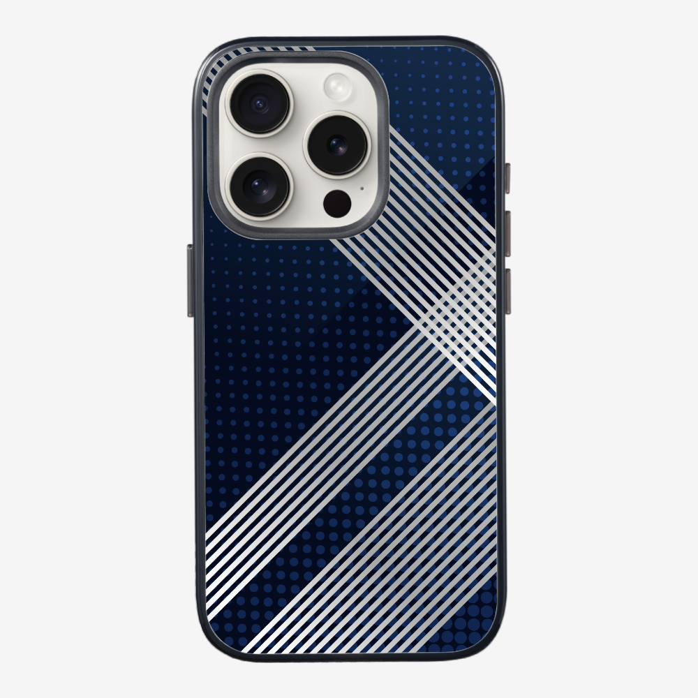 White Stripes Diagonal Phone Case