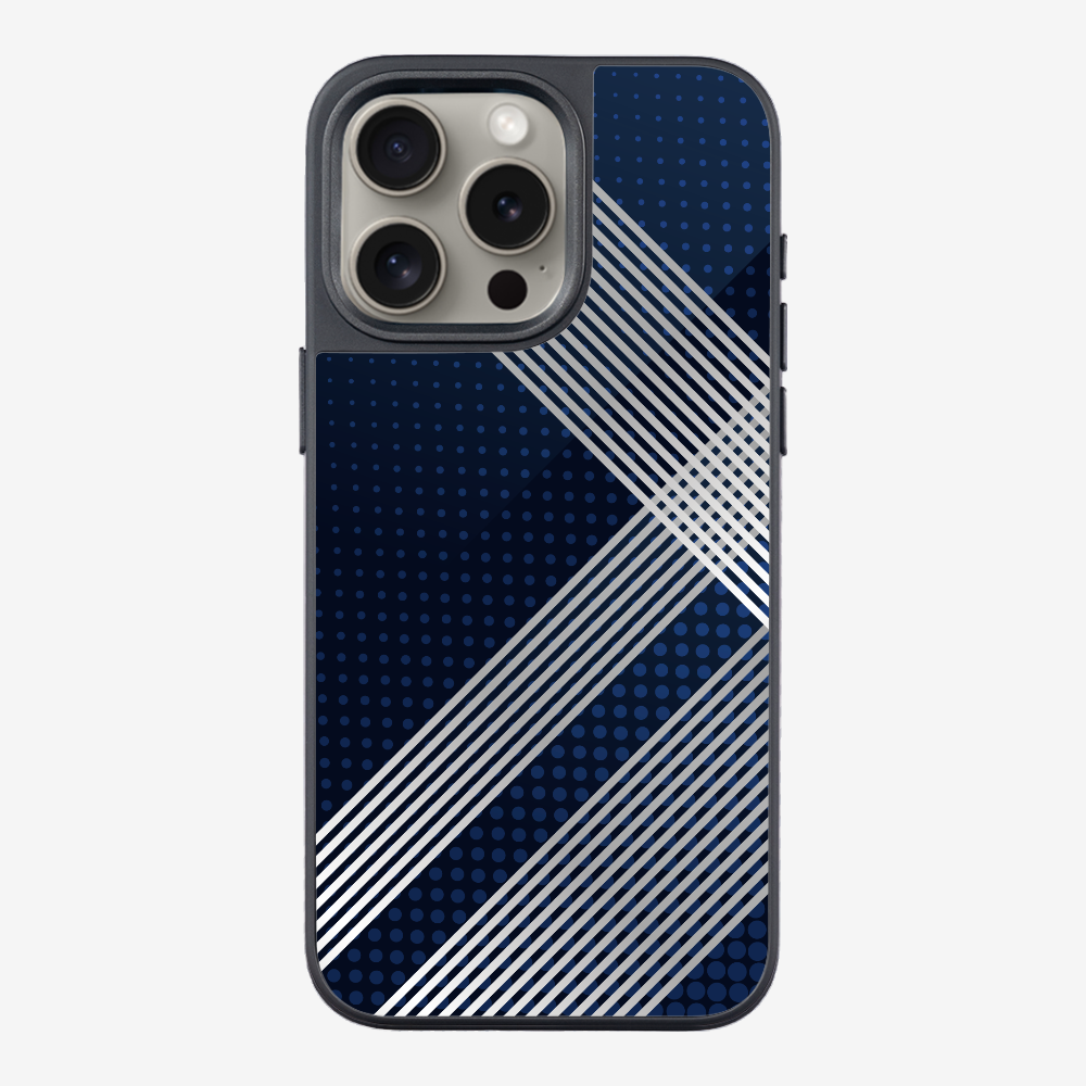 White Stripes Diagonal Phone Case