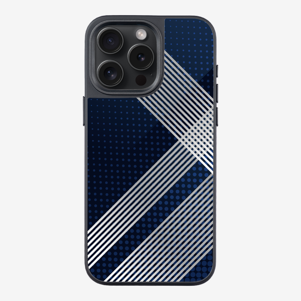 White Stripes Diagonal Phone Case