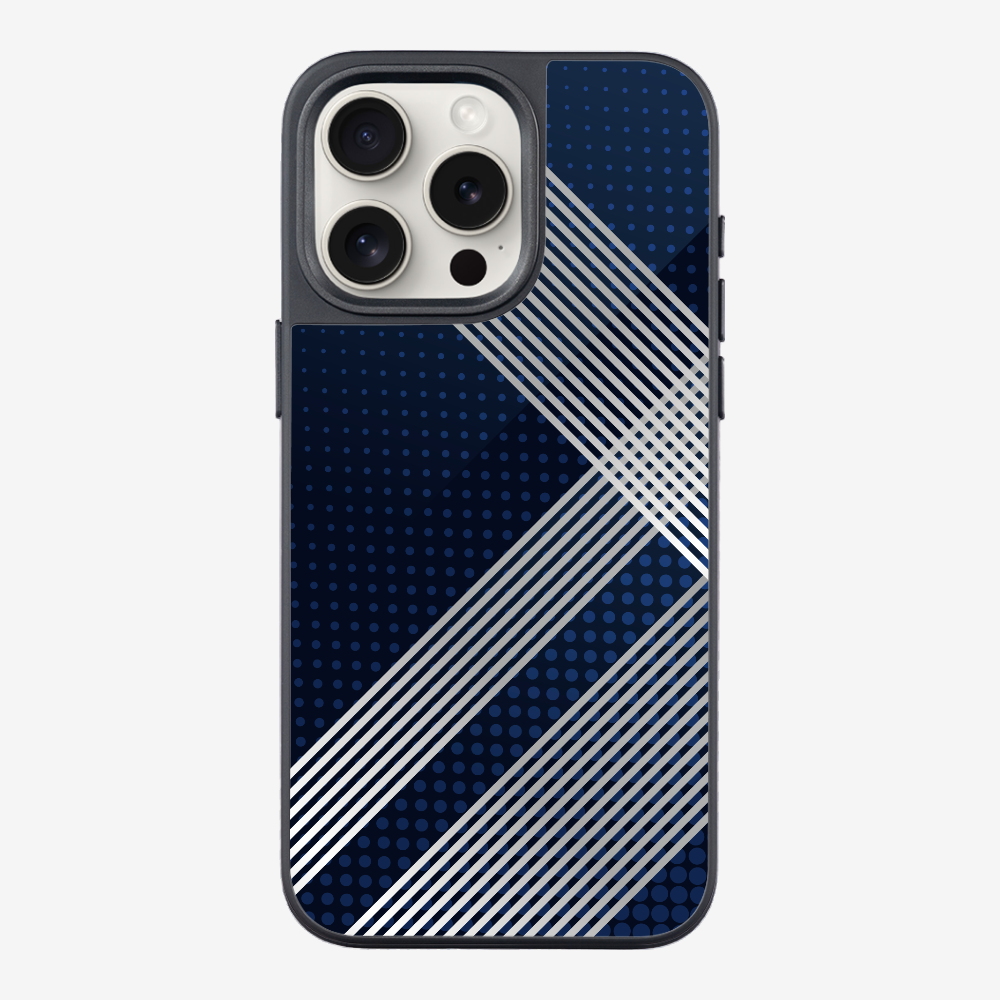 White Stripes Diagonal Phone Case