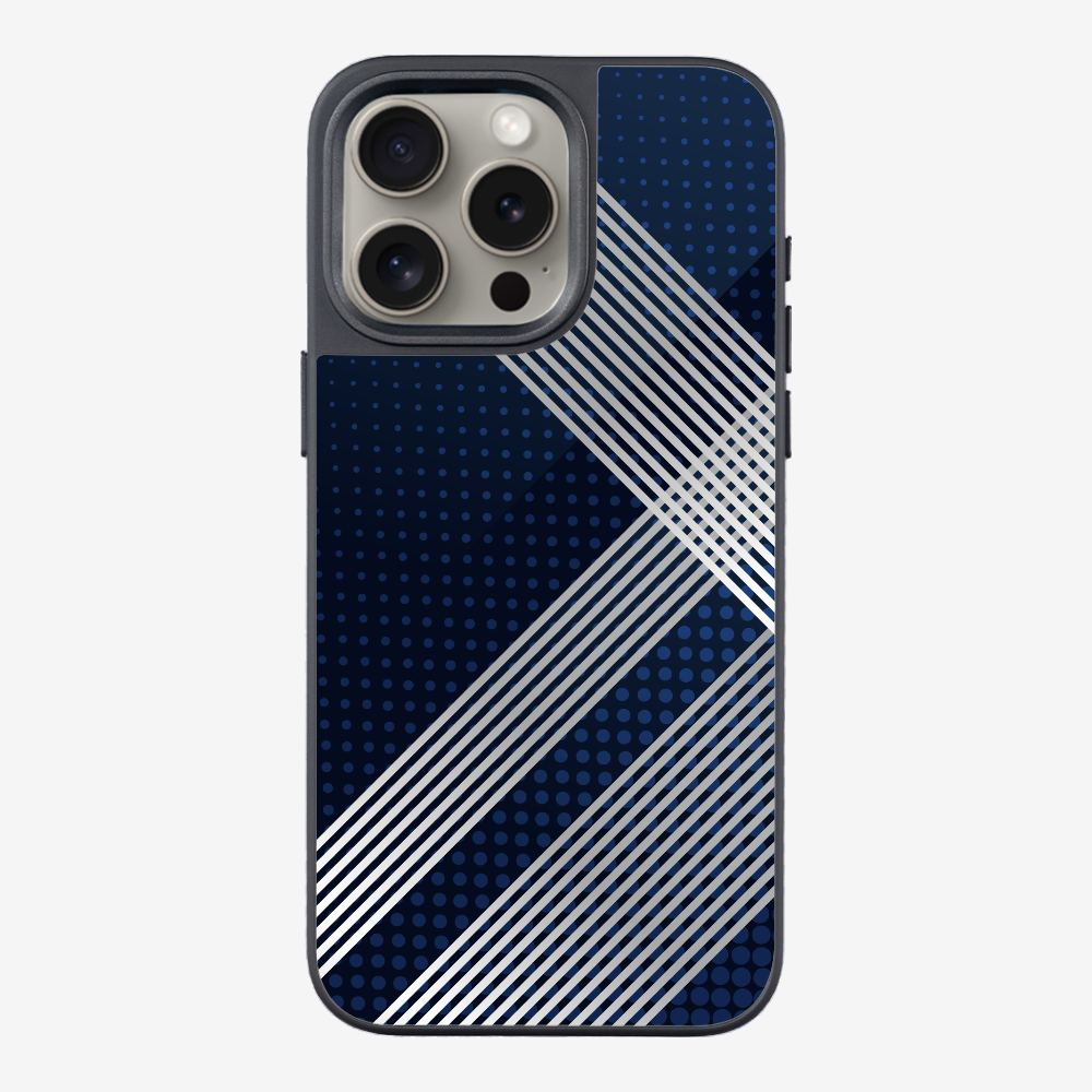 White Stripes Diagonal Phone Case