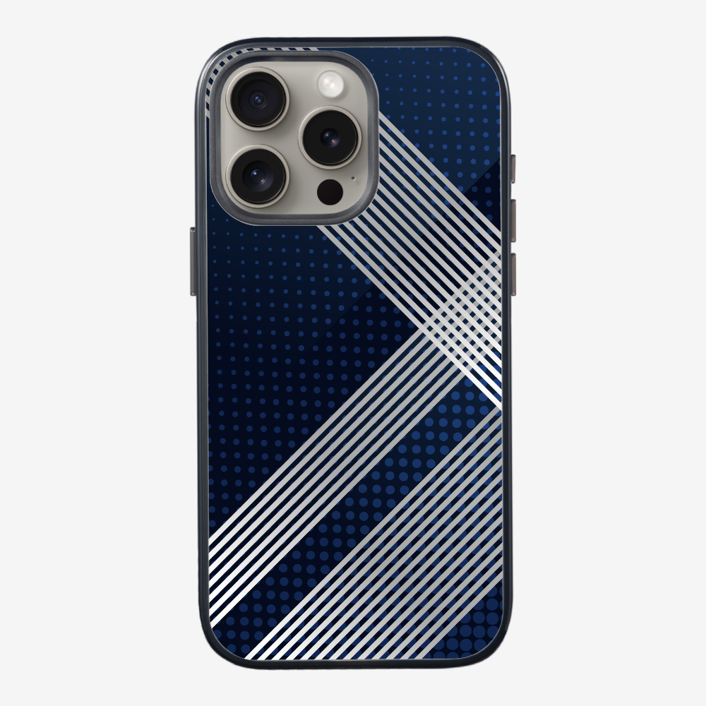 White Stripes Diagonal Phone Case