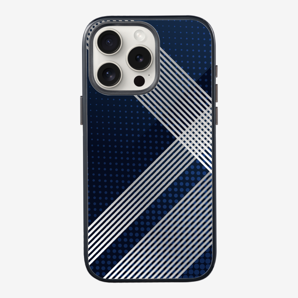 White Stripes Diagonal Phone Case