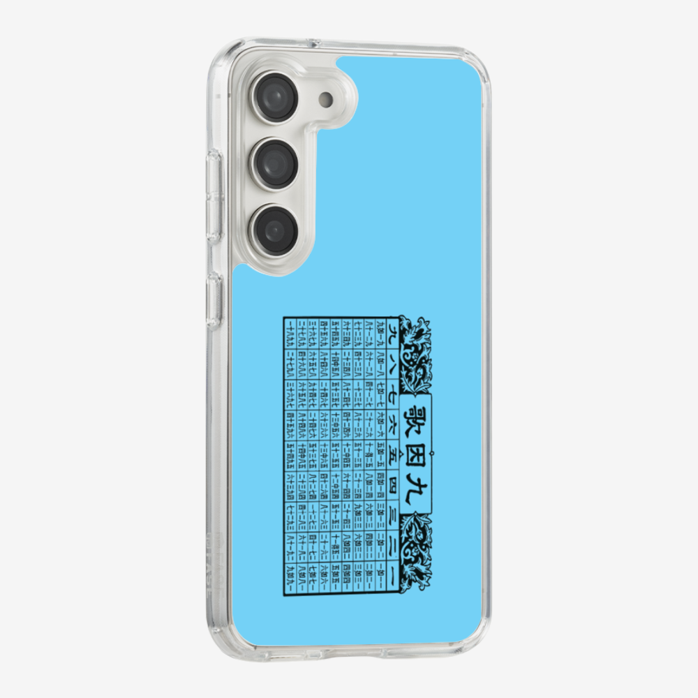 Multiplication Table Phone Case