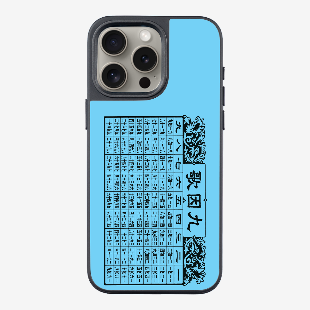 Multiplication Table Phone Case