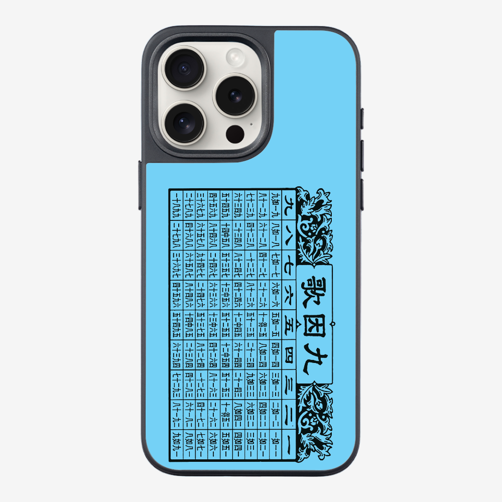 Multiplication Table Phone Case