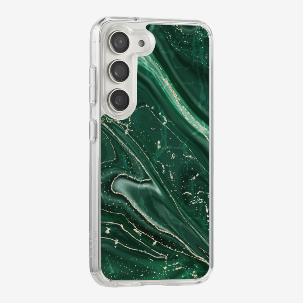 Dark Green Marble Phone Case