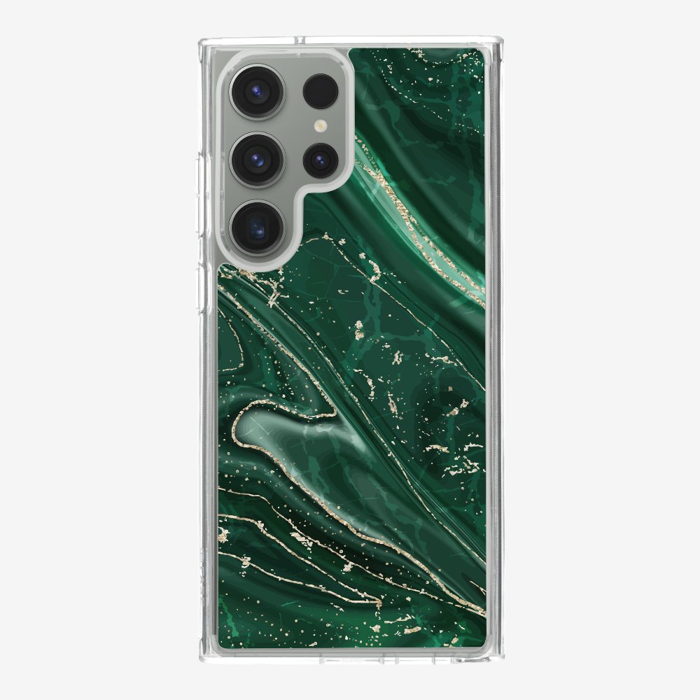 Dark Green Marble Phone Case