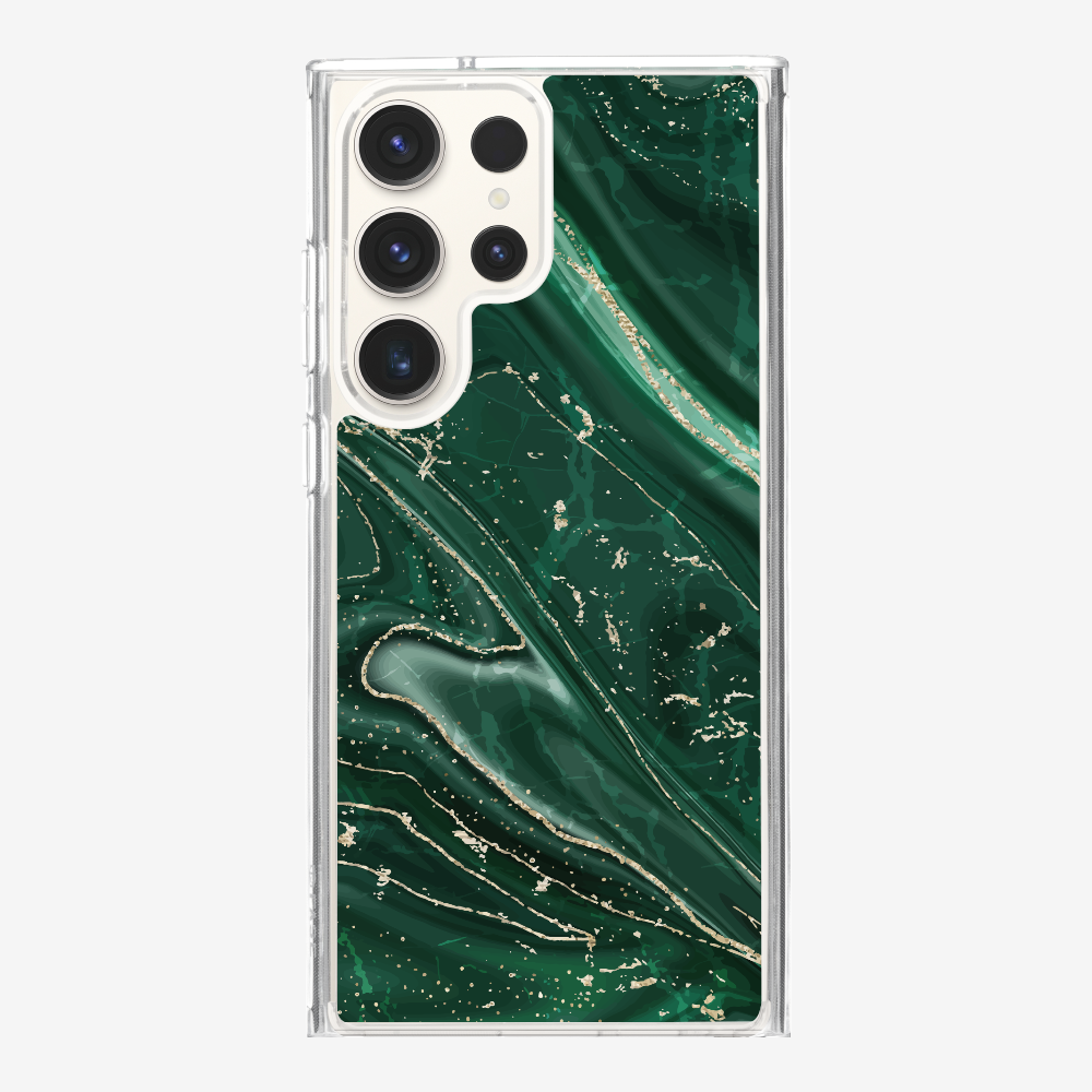 Dark Green Marble Phone Case