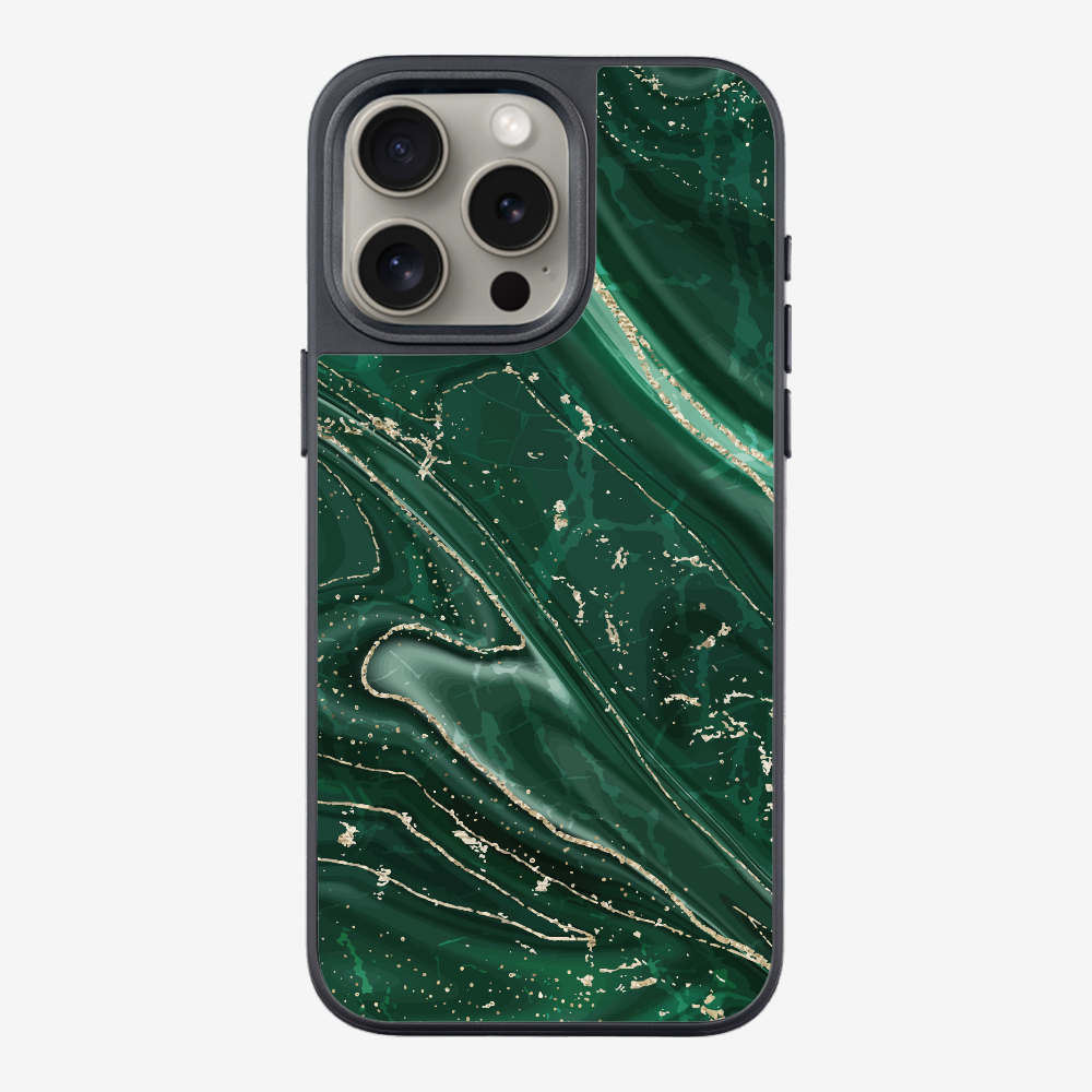 Dark Green Marble Phone Case