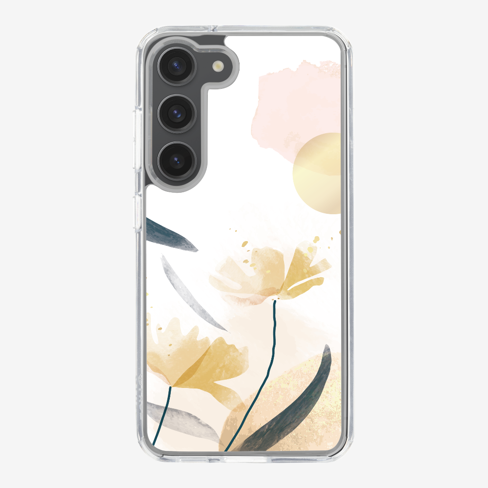 Golden Spring Floral Phone Case