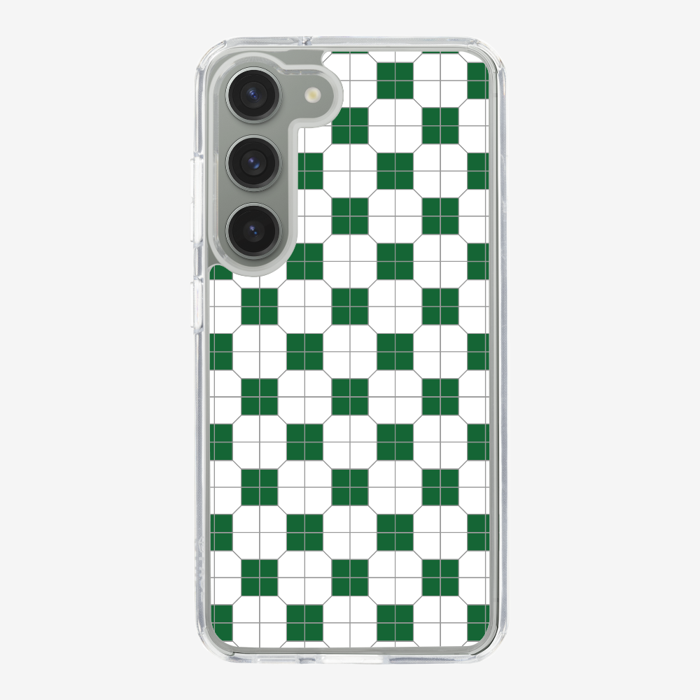 White-green Mosaic Tile Phone Case