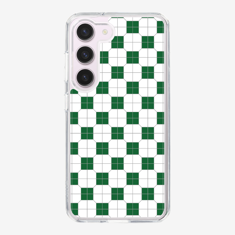 White-green Mosaic Tile Phone Case