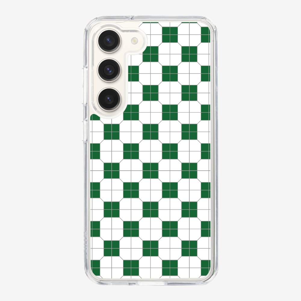 White-green Mosaic Tile Phone Case