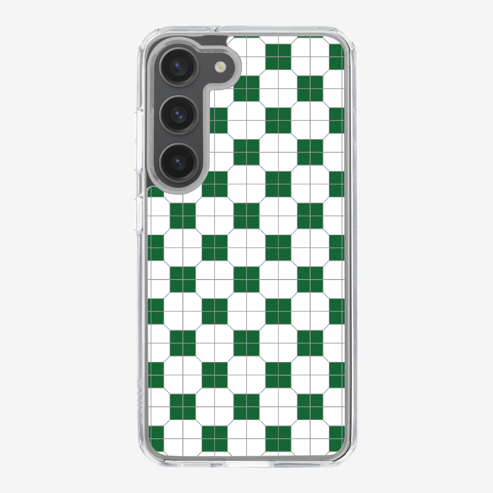 White-green Mosaic Tile Phone Case