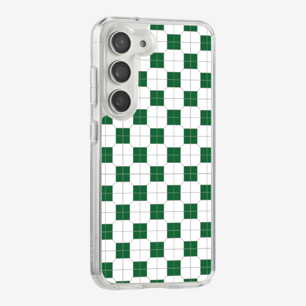 White-green Mosaic Tile Phone Case