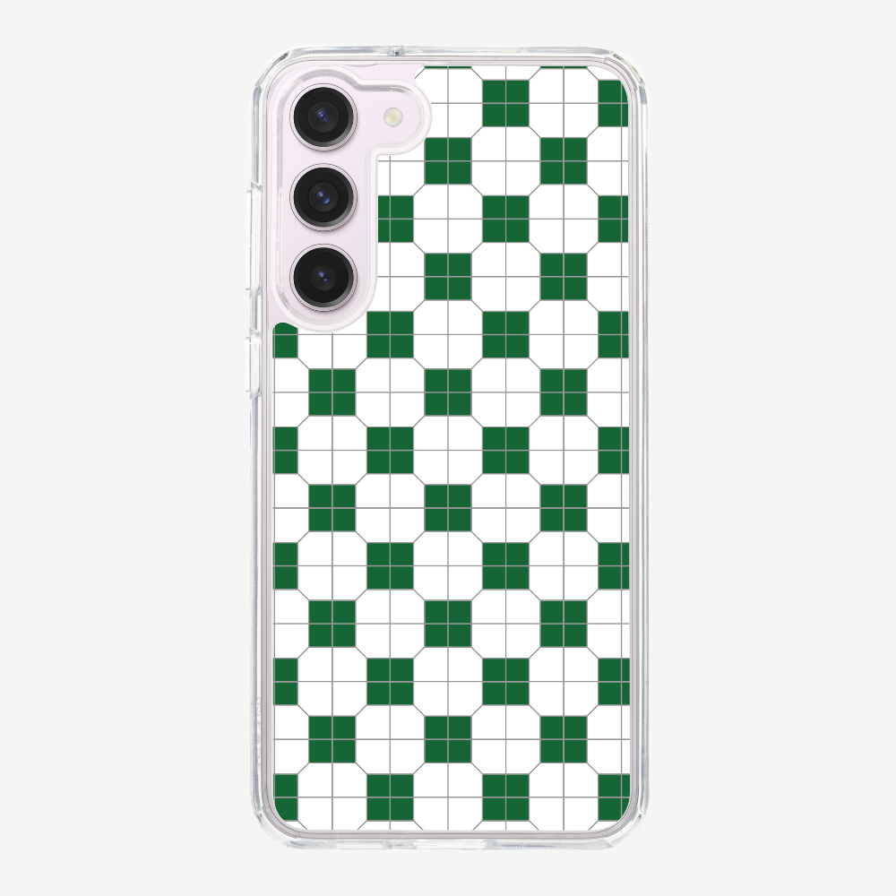 White-green Mosaic Tile Phone Case